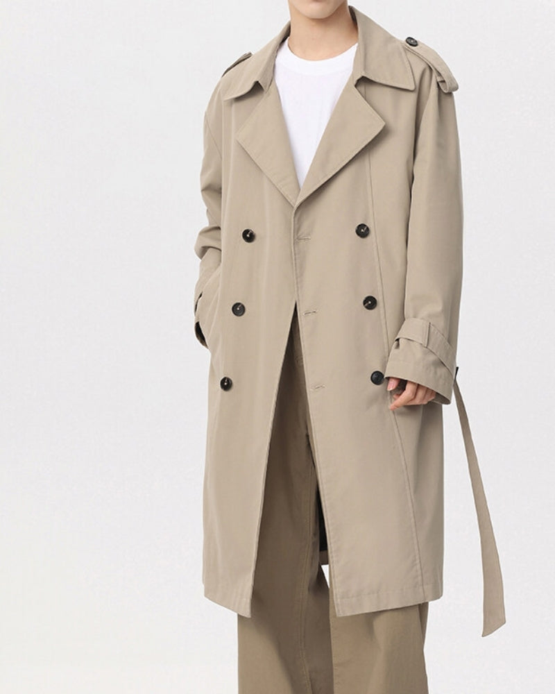 Classic Double-Breasted Trench Coat